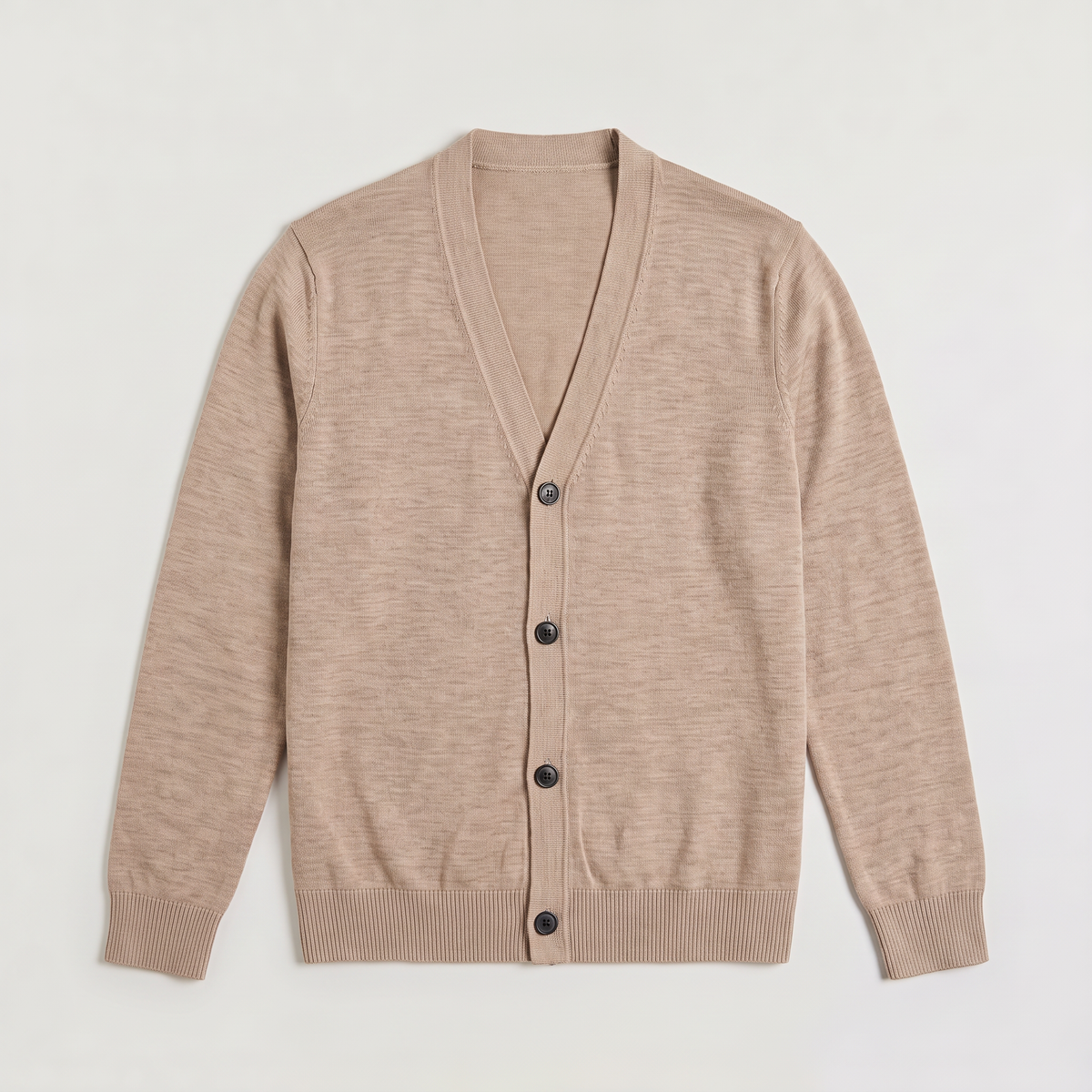 Men's Knit V-Neck Button-Front Cardigan Jumper