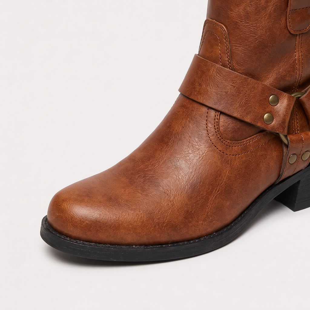 Men's Harness Strap Ankle Boots