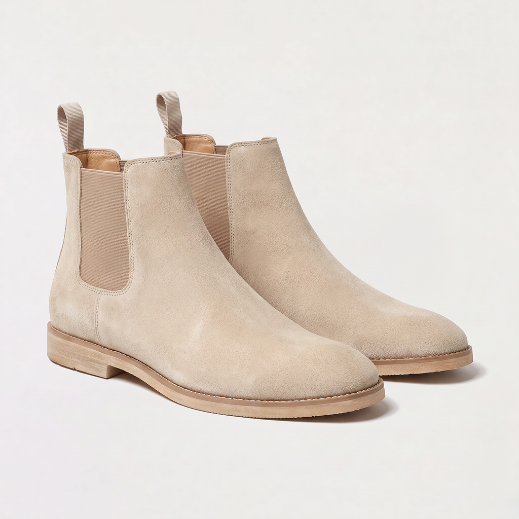 Men's Suede-Look Chelsea Boots