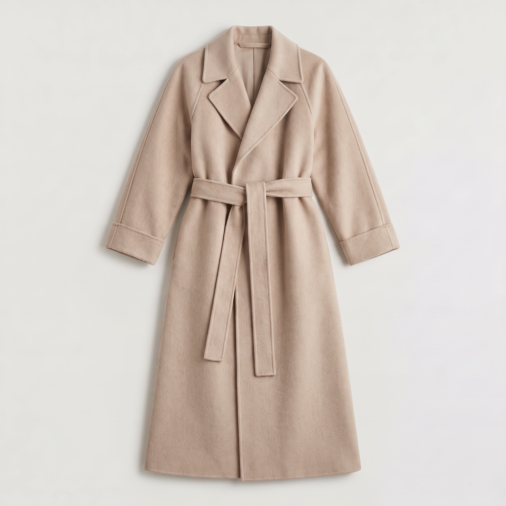 Women's Belted Longline Coat