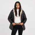 Women's Quilted Hooded Mid-Length Jacket