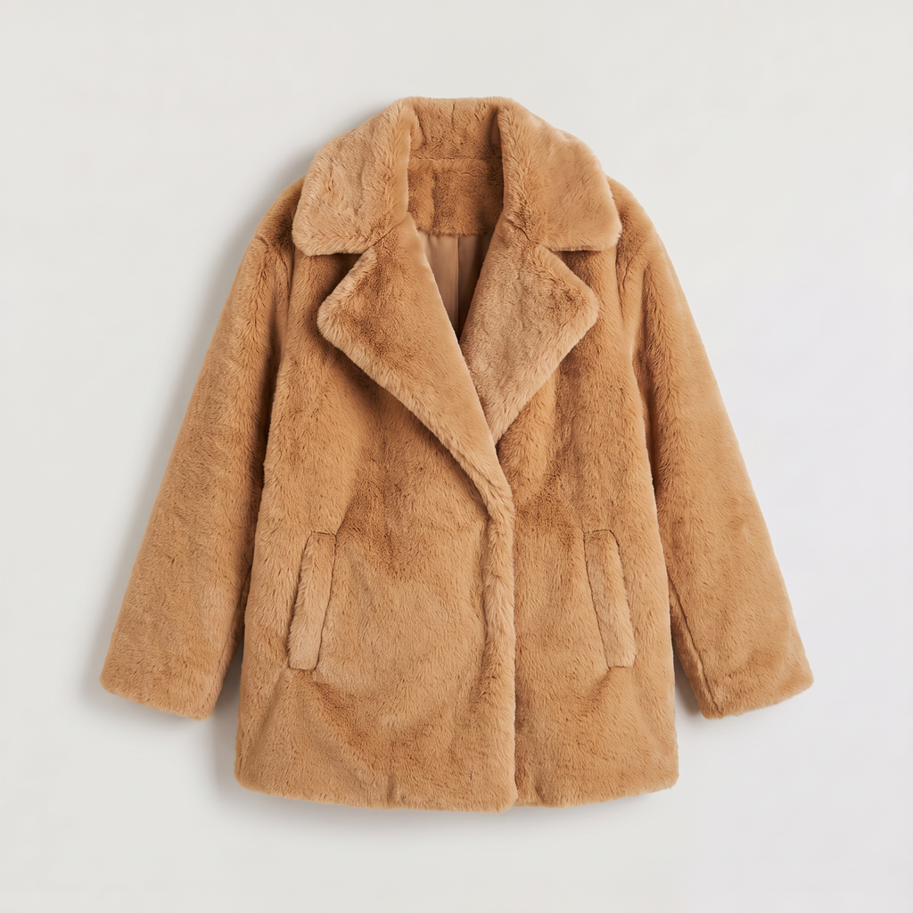 Women's Plush Oversized Short Coat
