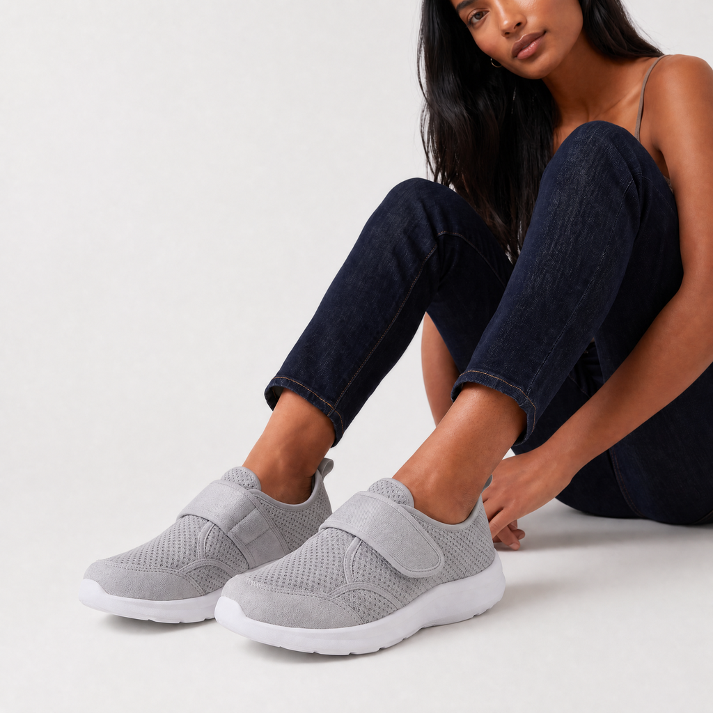 Women's Extra-Wide Strap Walking Shoes