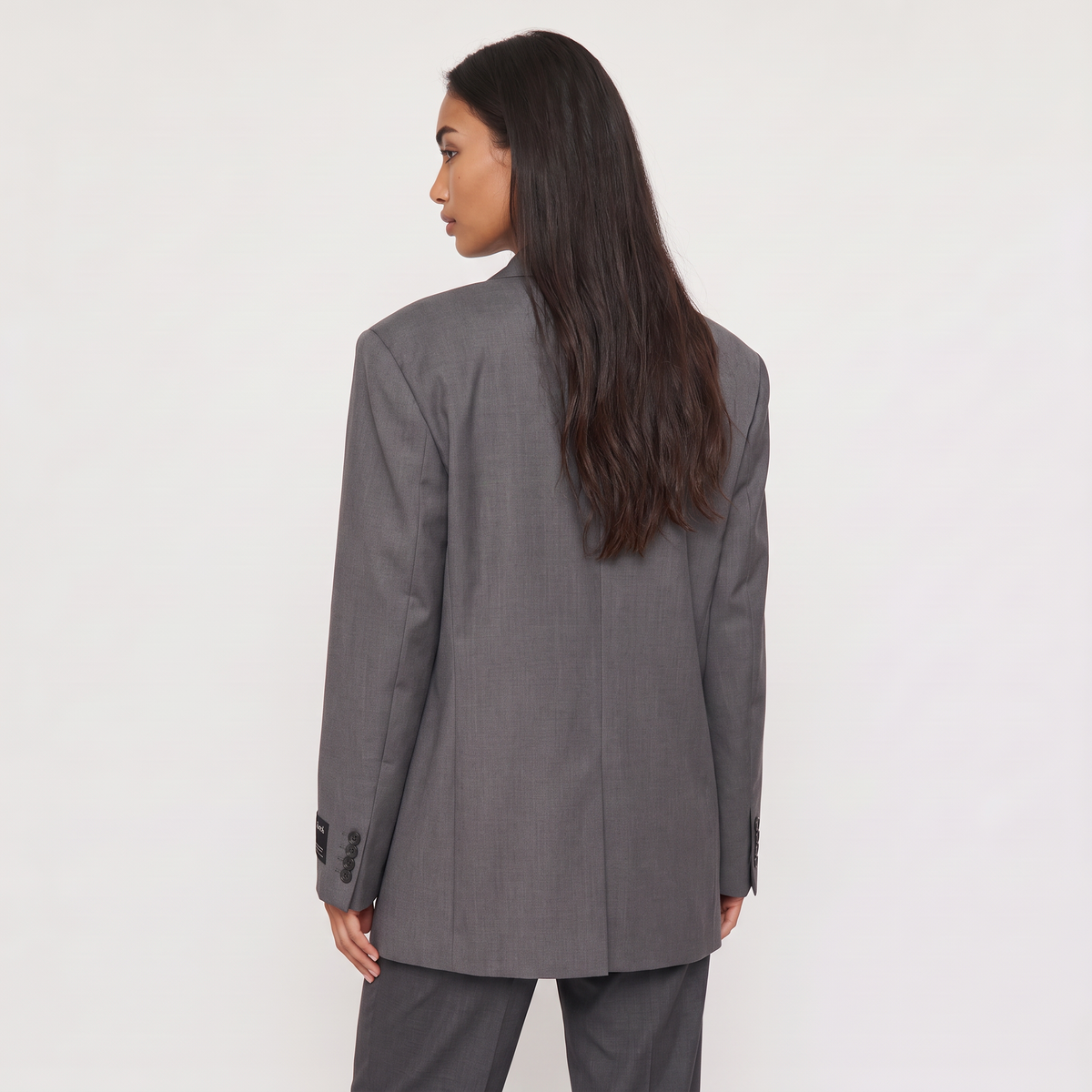 Women's Oversized Notched Lapel Tailored Blazer