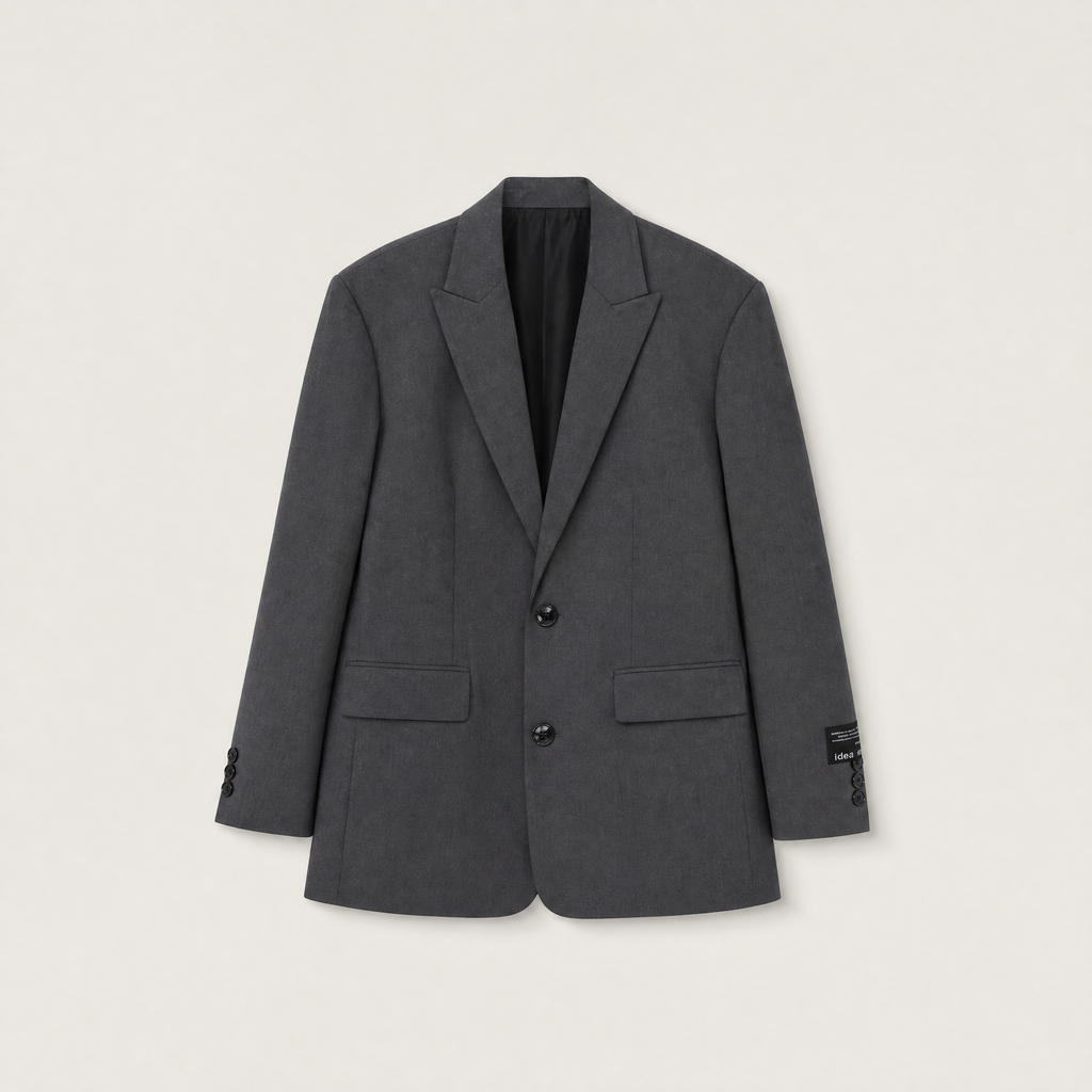 Women's Oversized Notched Lapel Tailored Blazer