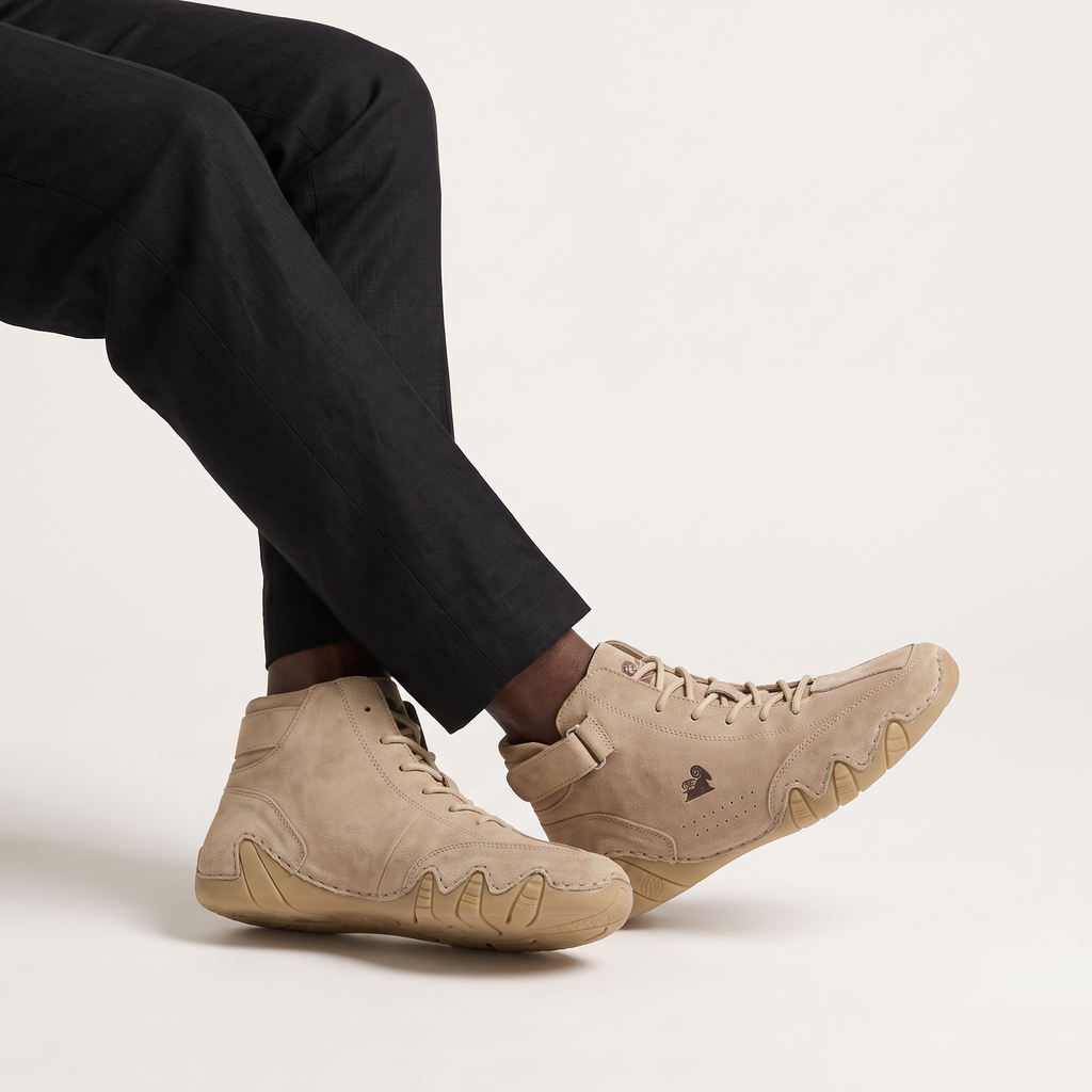 Men's High-Top Lace-Up Walking Boots
