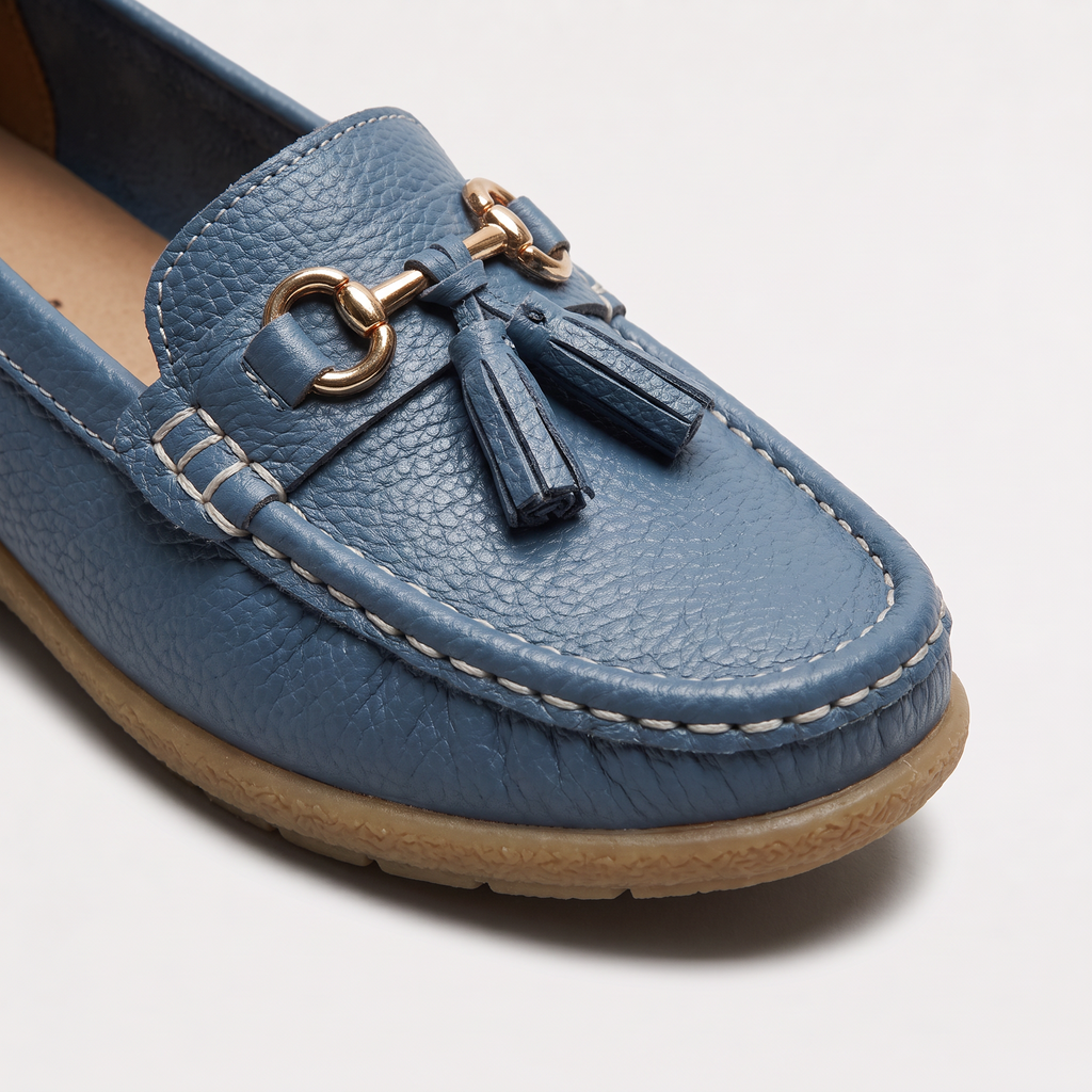 Women's Tassel Detail Slip-On Loafers - Cushioned Insole