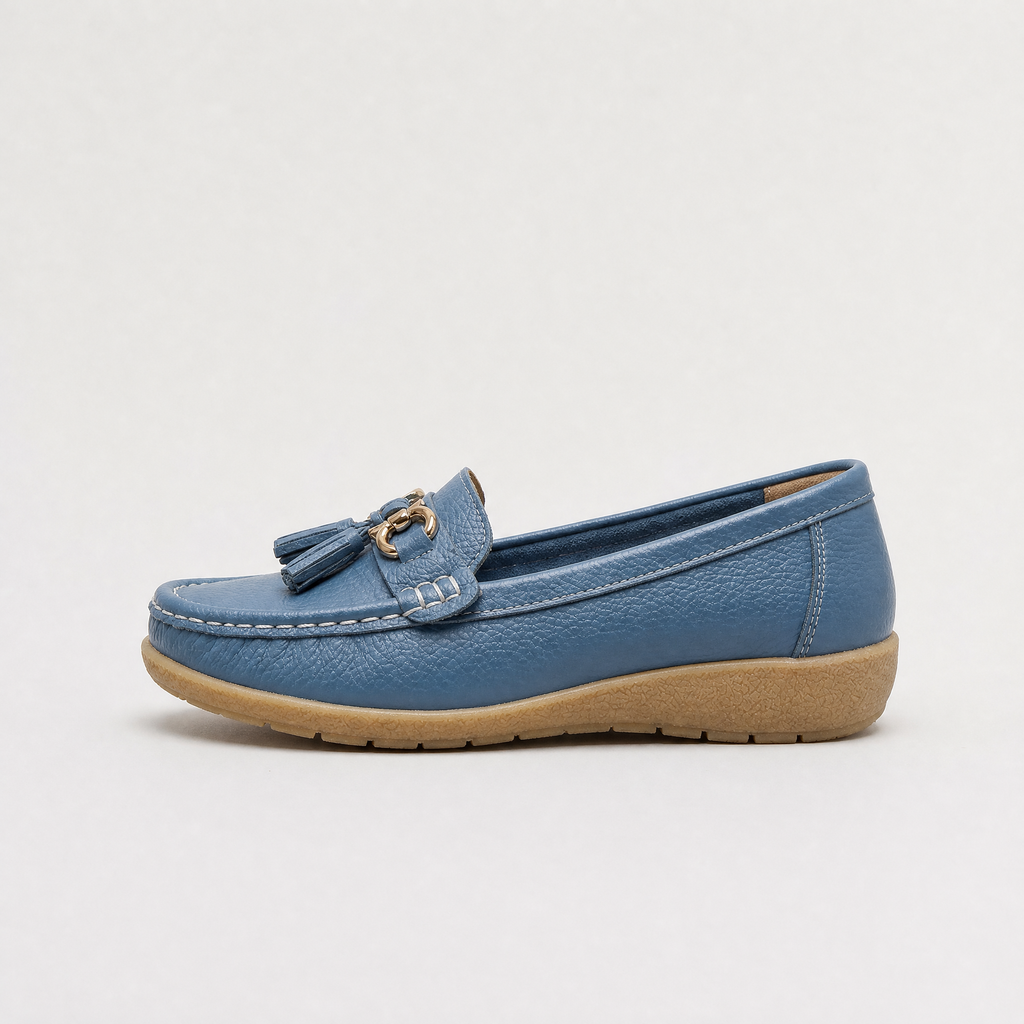 Women's Tassel Detail Slip-On Loafers - Cushioned Insole