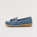 Women's Tassel Detail Slip-On Loafers - Cushioned Insole