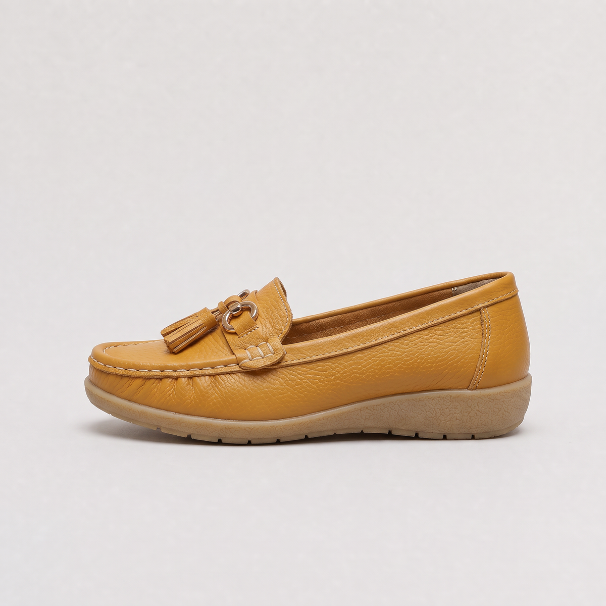 Women's Tassel Detail Slip-On Loafers - Cushioned Insole