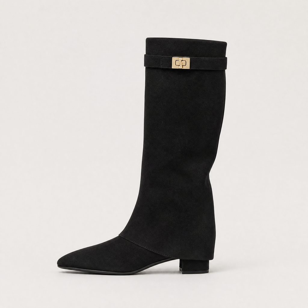 Women's Knee-High Block Heel Boots