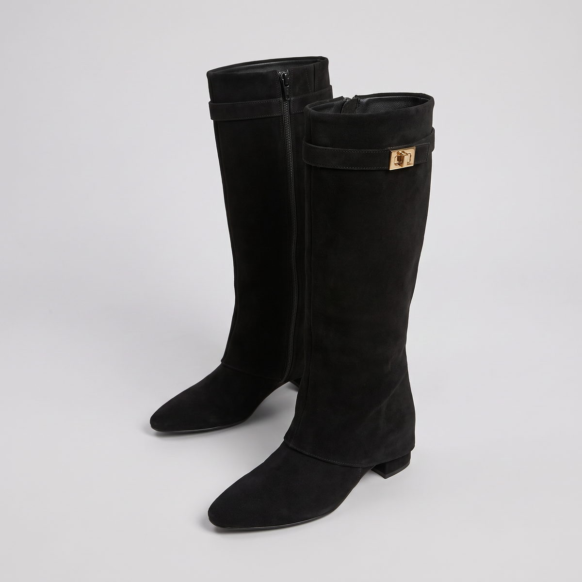 Women's Knee-High Block Heel Boots