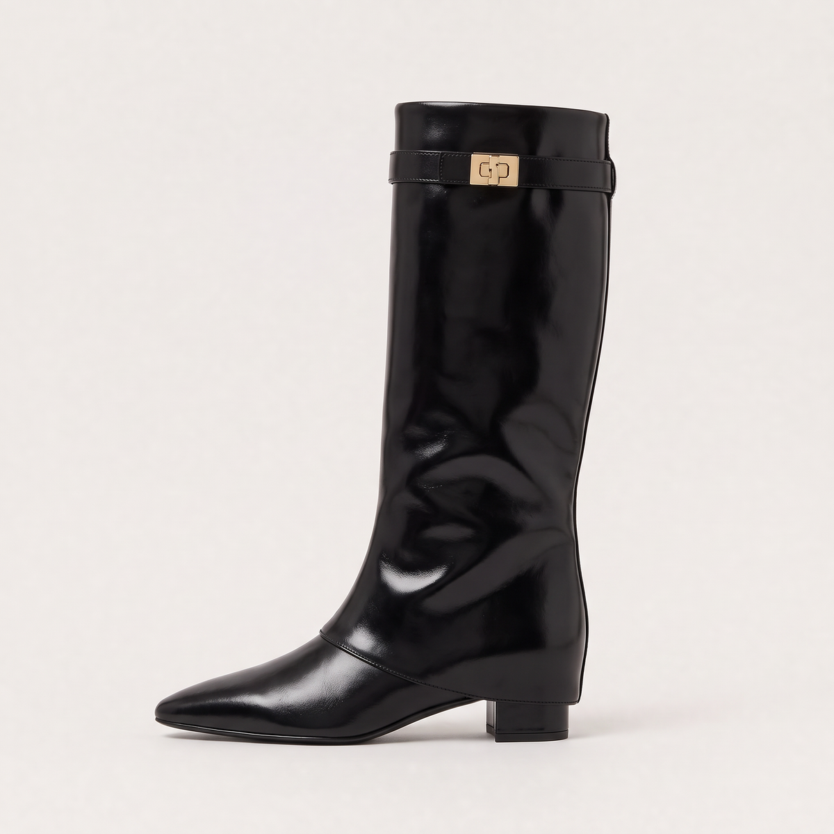 Women's Knee-High Block Heel Boots
