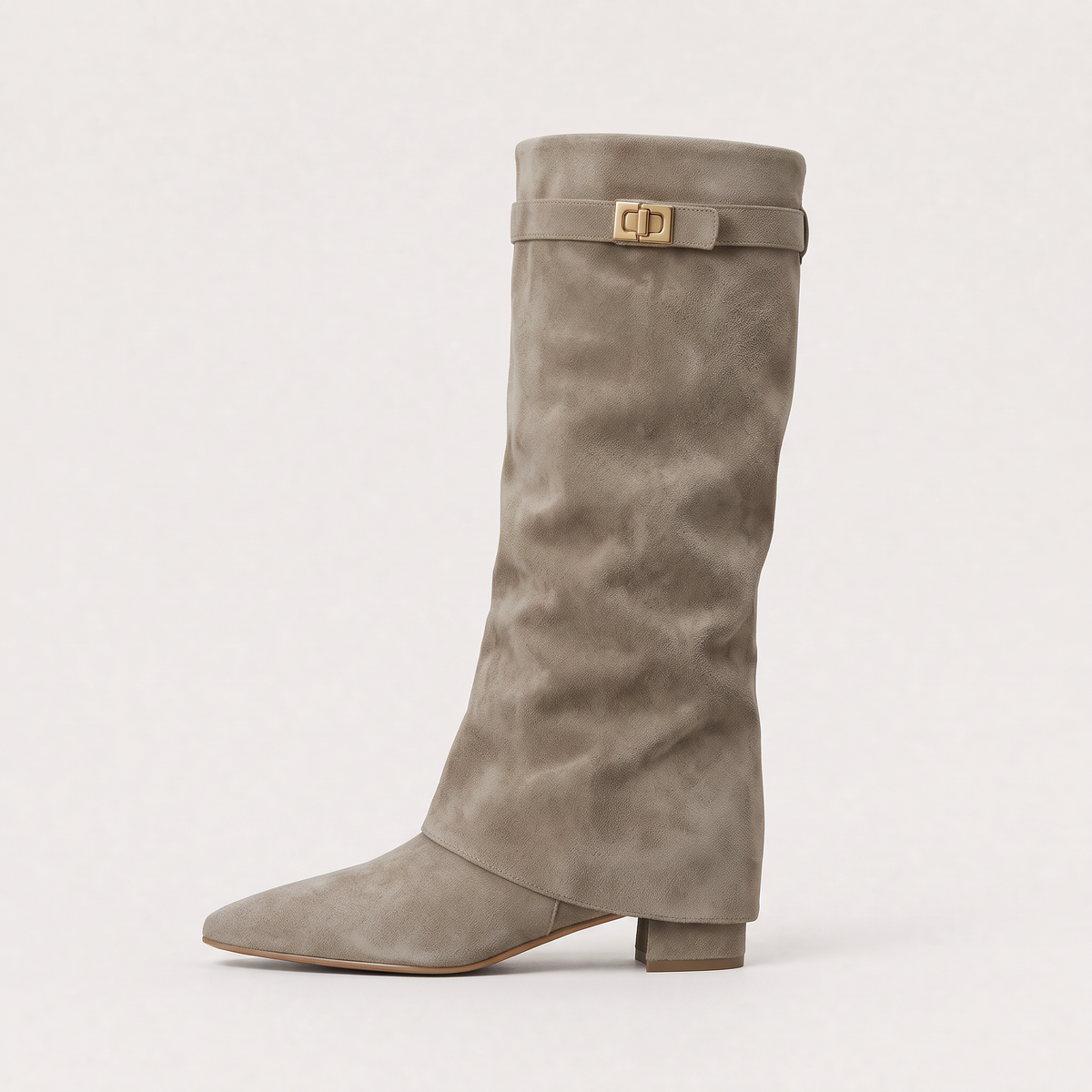 Women's Knee-High Block Heel Boots