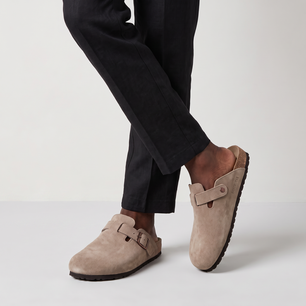 Men's Buckle Strap Slip-On Clogs