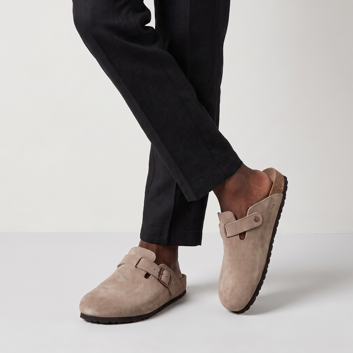 Men's Buckle Strap Slip-On Clogs