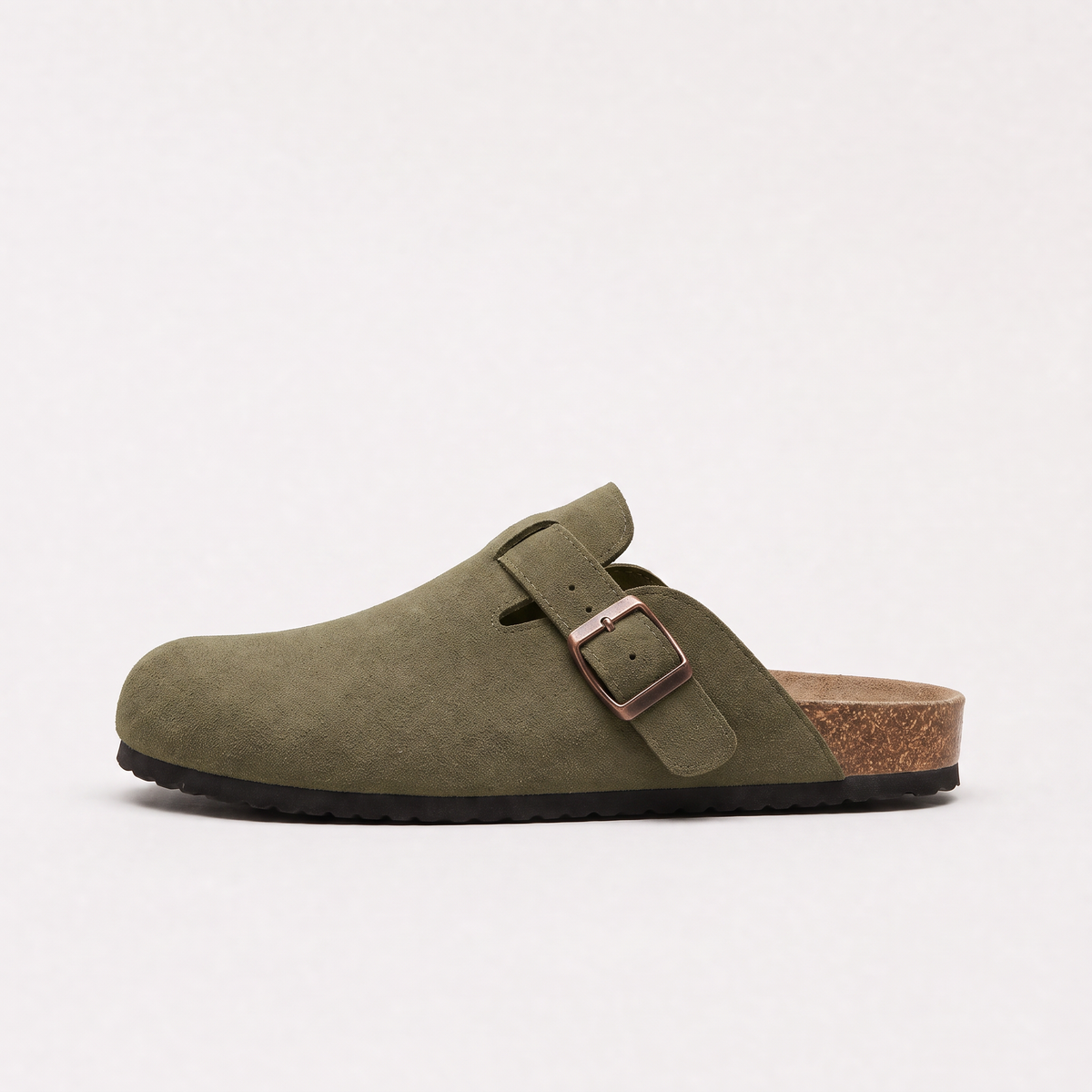 Men's Buckle Strap Slip-On Clogs