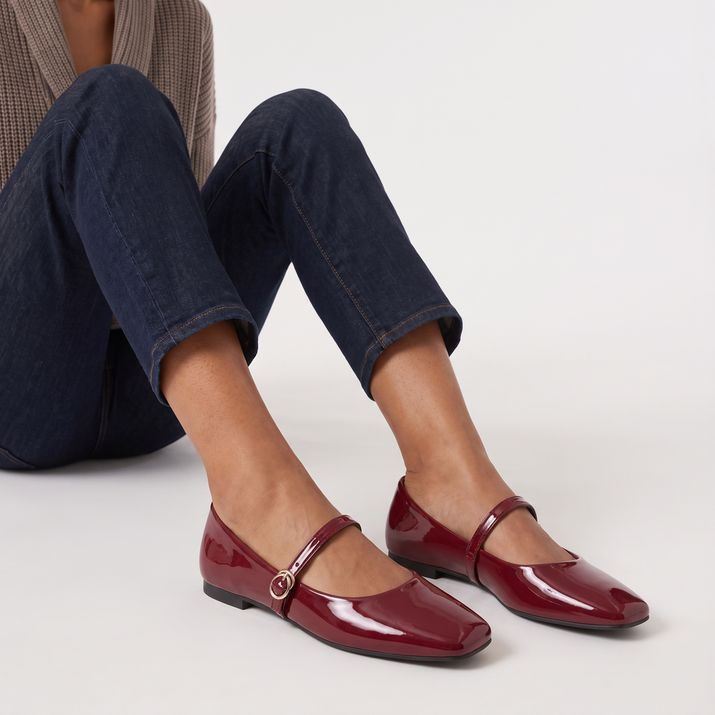 Women's Patent Mary Jane Ballet Flats
