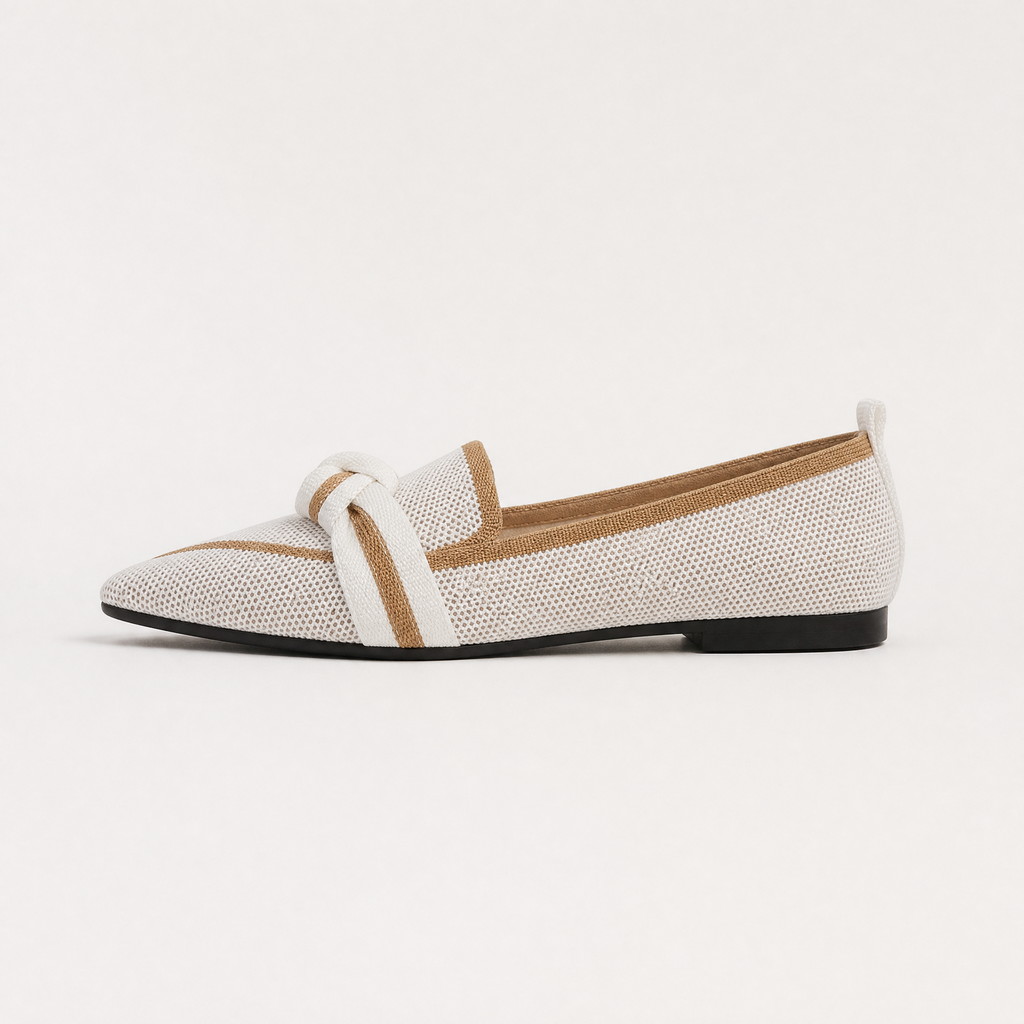 Women's Pointed Knit Slip-On Loafers