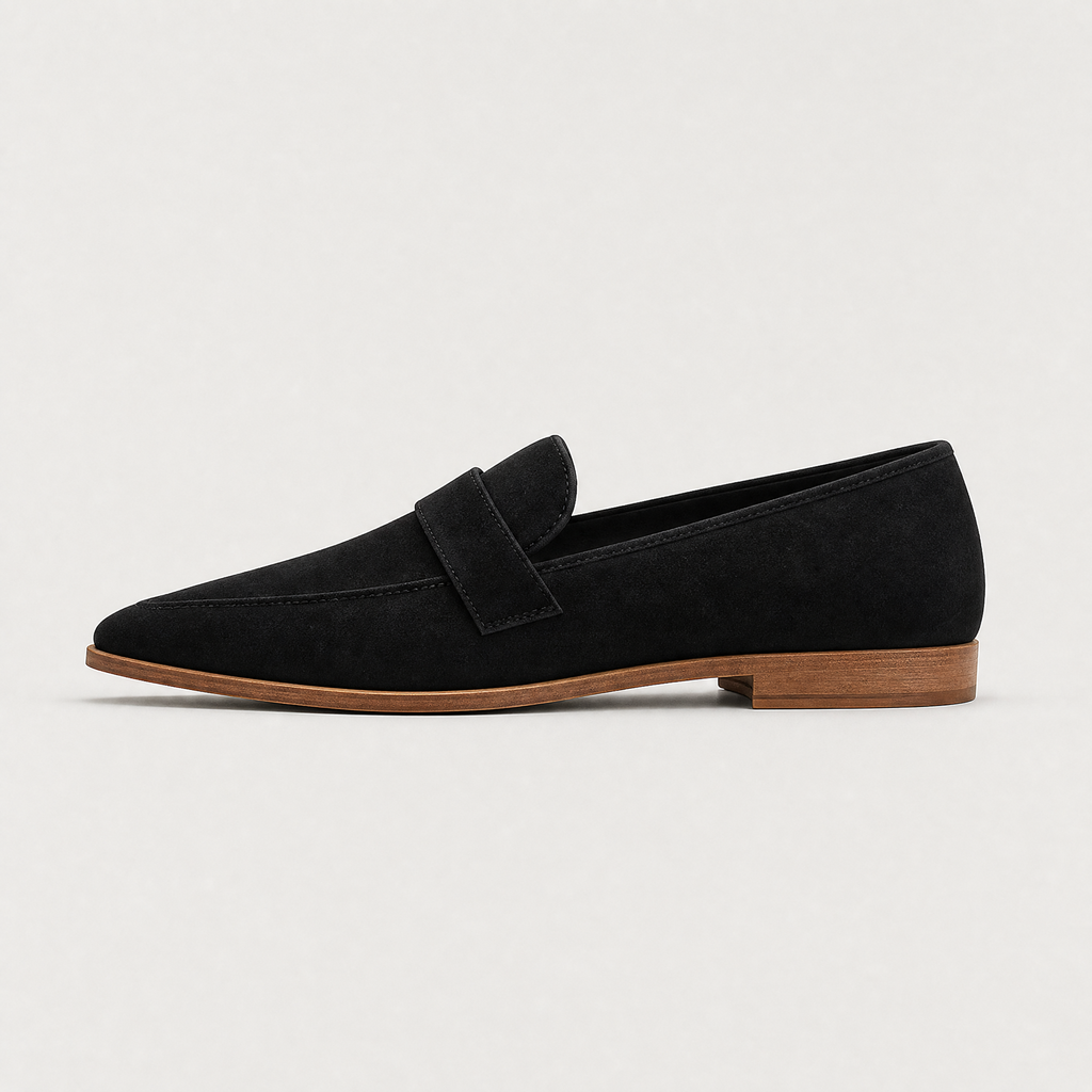 Women's Suede-Look Penny Loafers