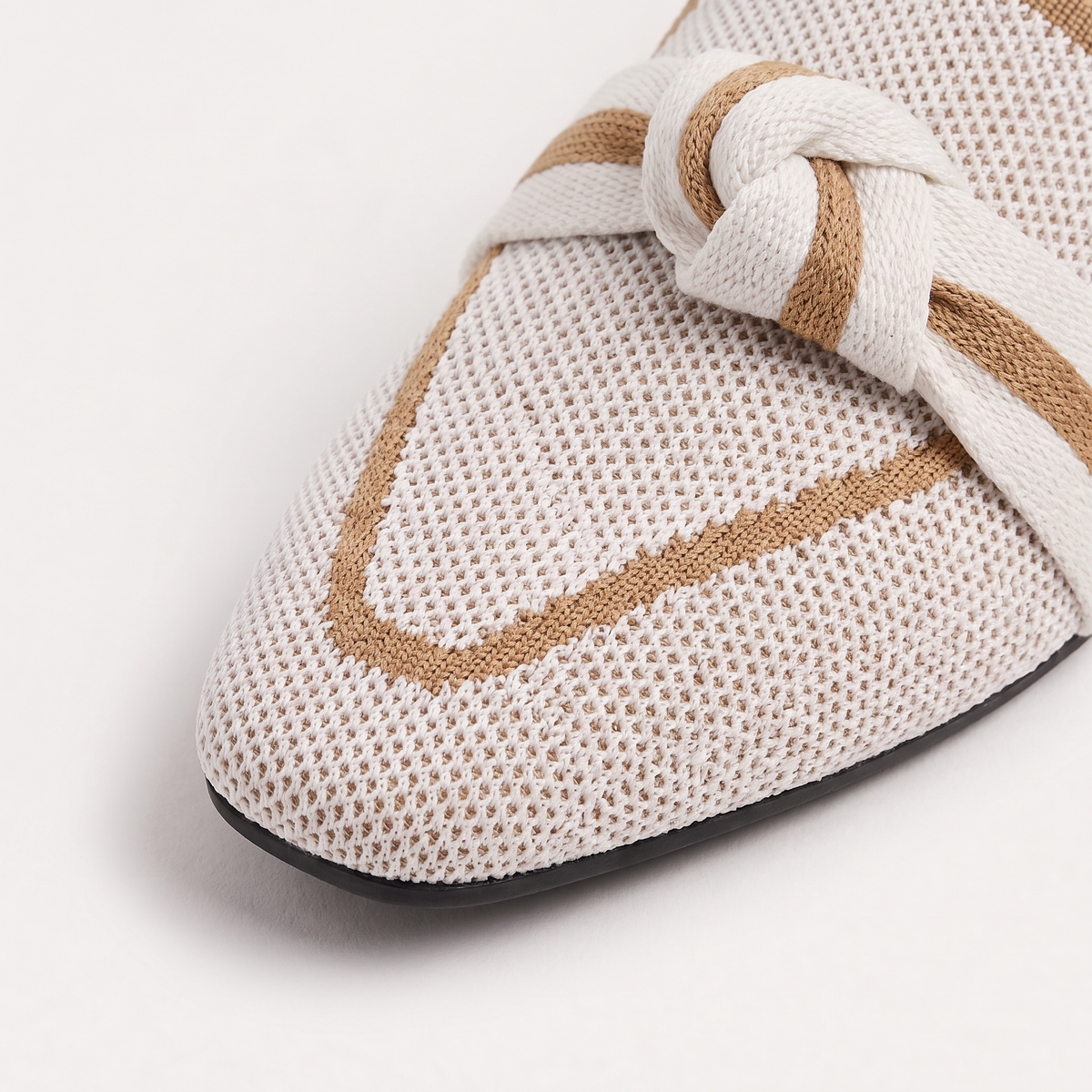 Women's Pointed Knit Slip-On Loafers