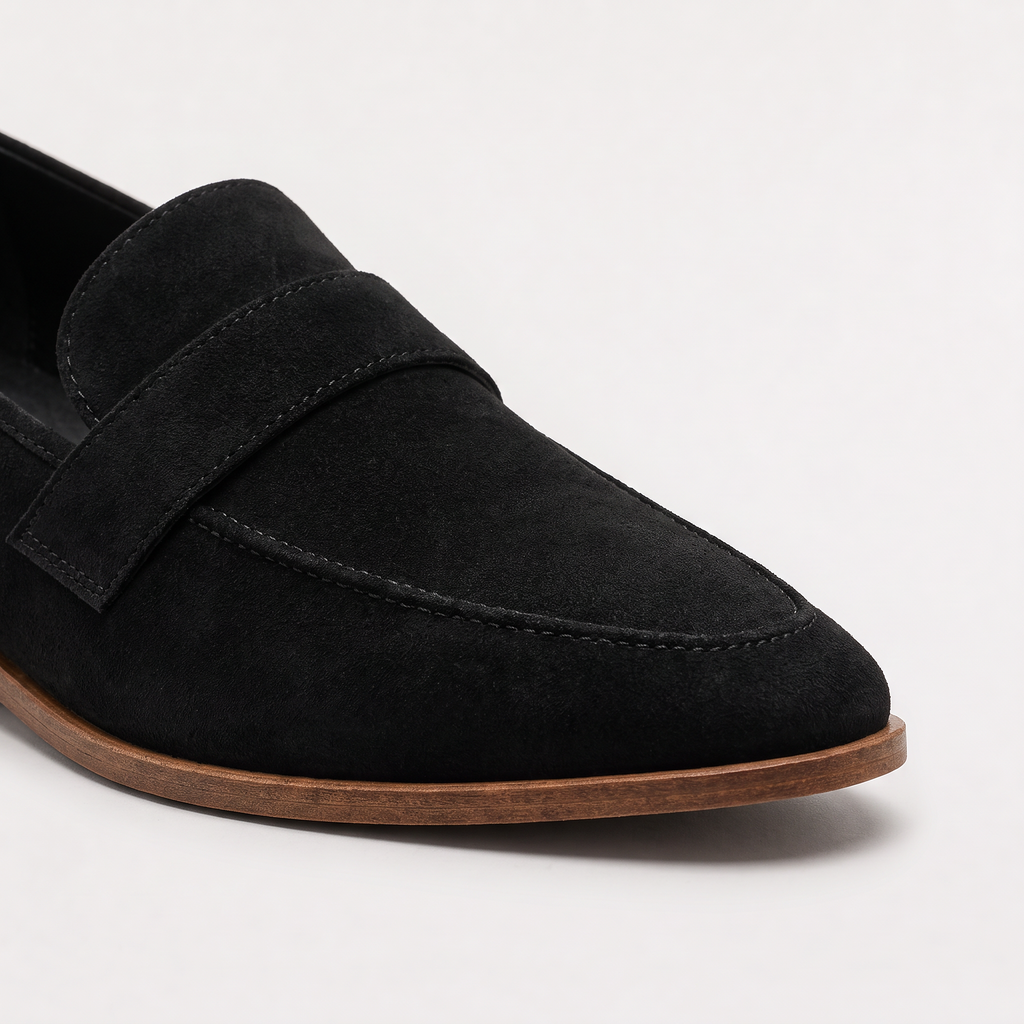 Women's Suede-Look Penny Loafers