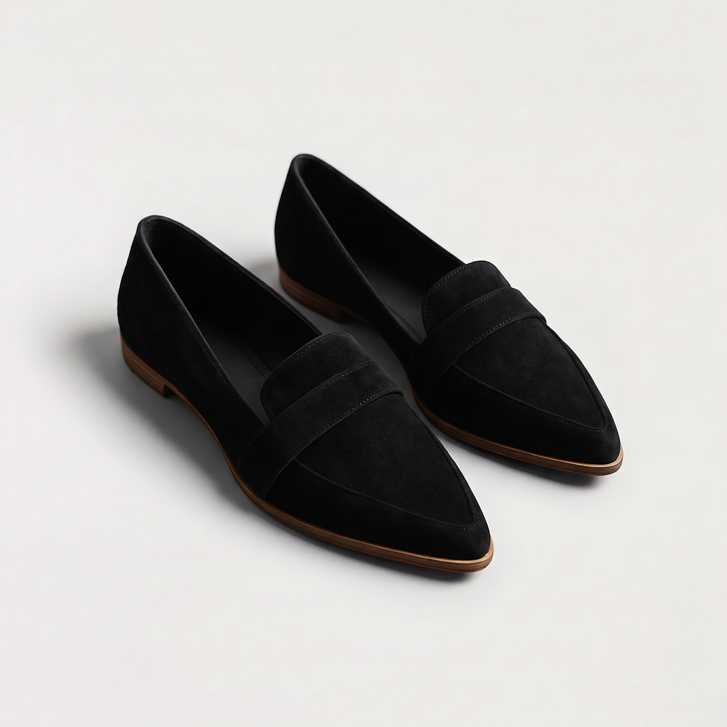 Women's Suede-Look Penny Loafers