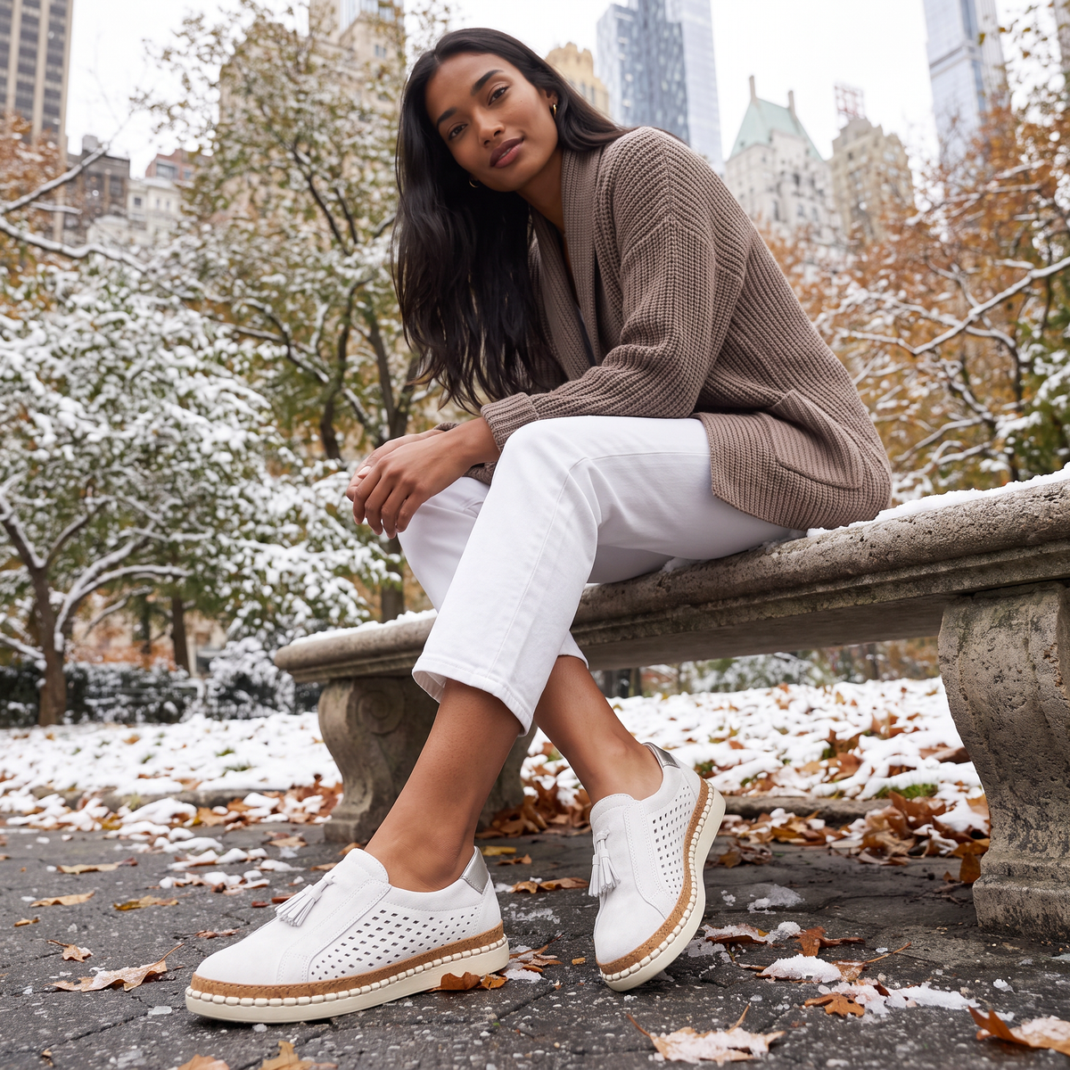 Women's Orthopedic Wide-Fit Slip-On Loafers