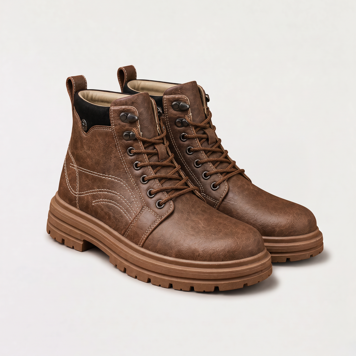 Men's Vintage Lace-Up Ankle Boots