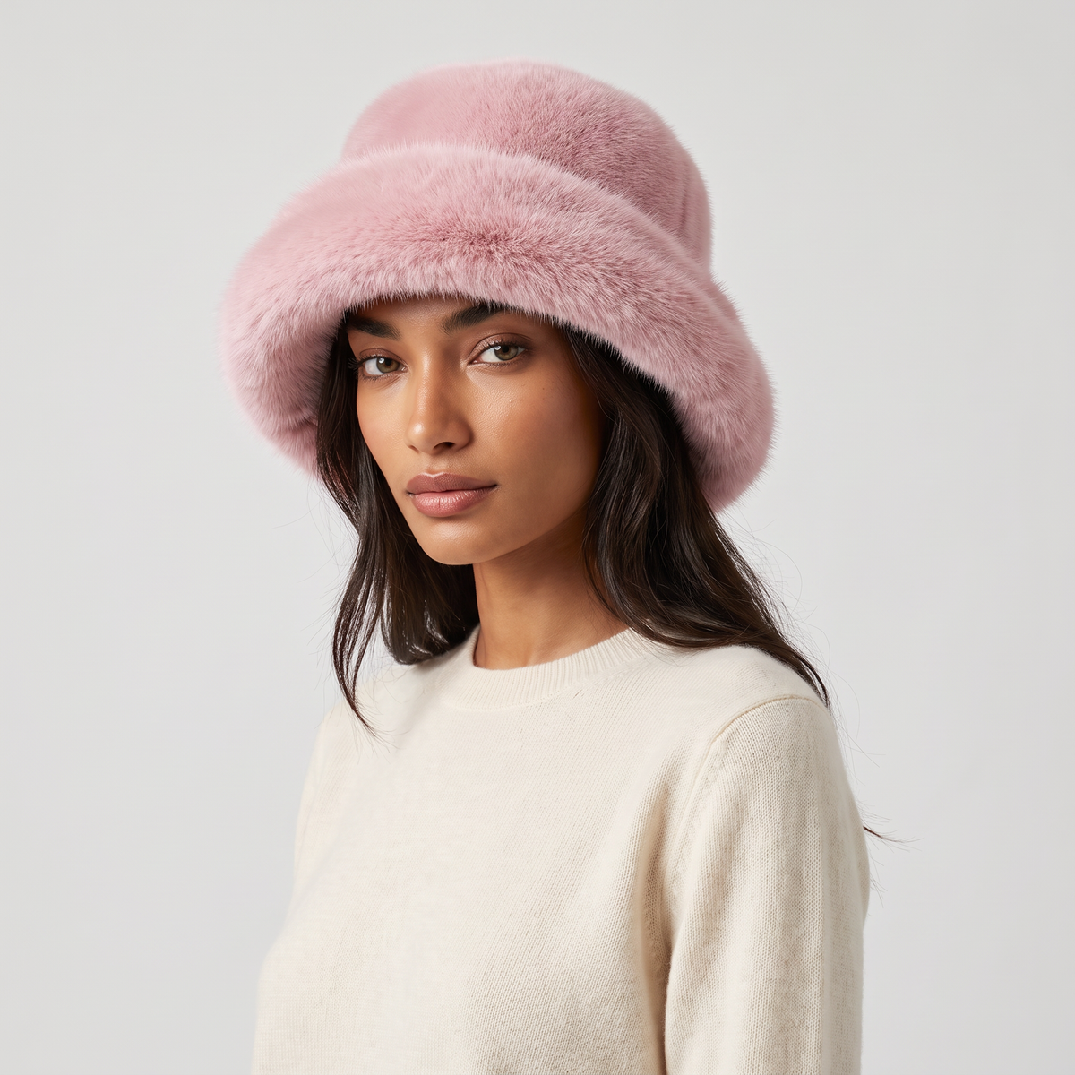 Women's Faux Fur Bucket Hat
