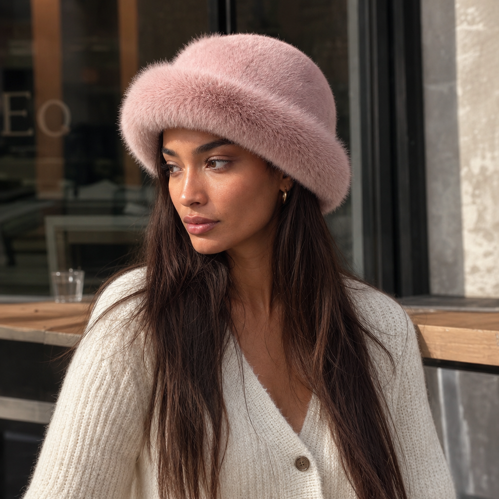 Women's Faux Fur Bucket Hat