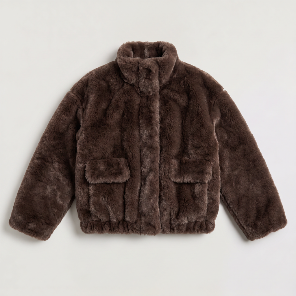 Women's Faux Fur Bomber Jacket