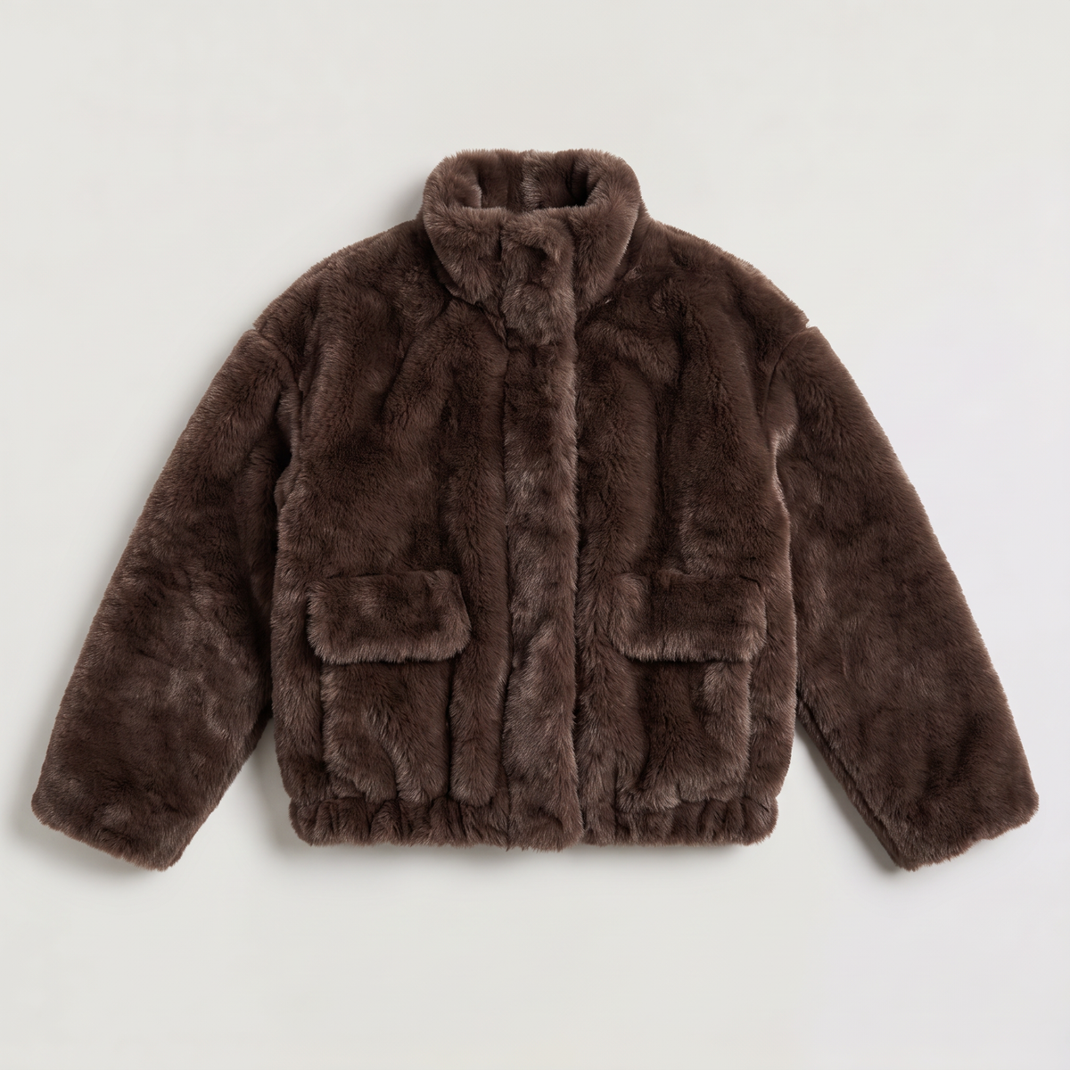 Women's Faux Fur Bomber Jacket