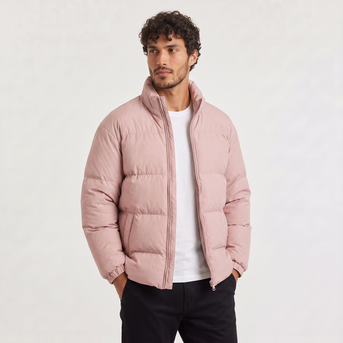 Men's Quilted Puffer Winter Jacket