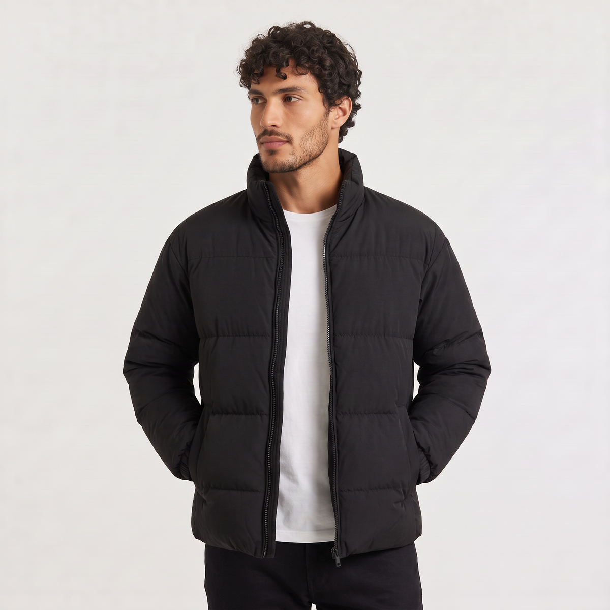 Men's Quilted Puffer Winter Jacket