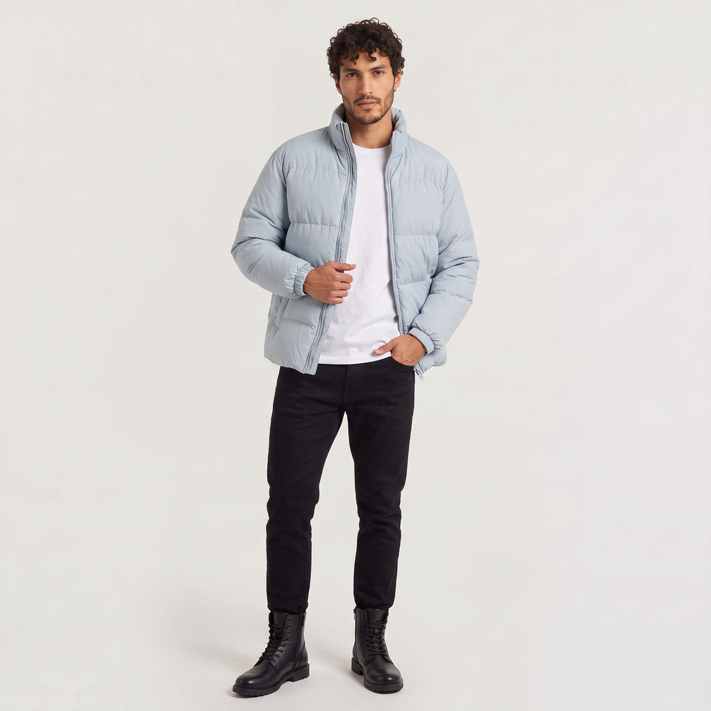 Men's Quilted Puffer Winter Jacket