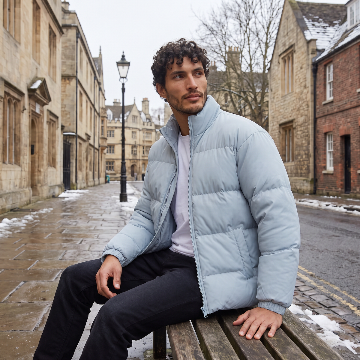 Men's Quilted Puffer Winter Jacket