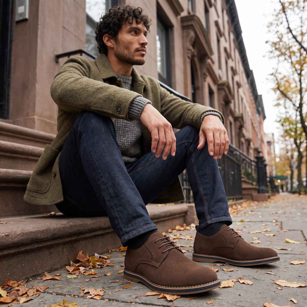 Men's Derby Lace-Up Dress Shoes