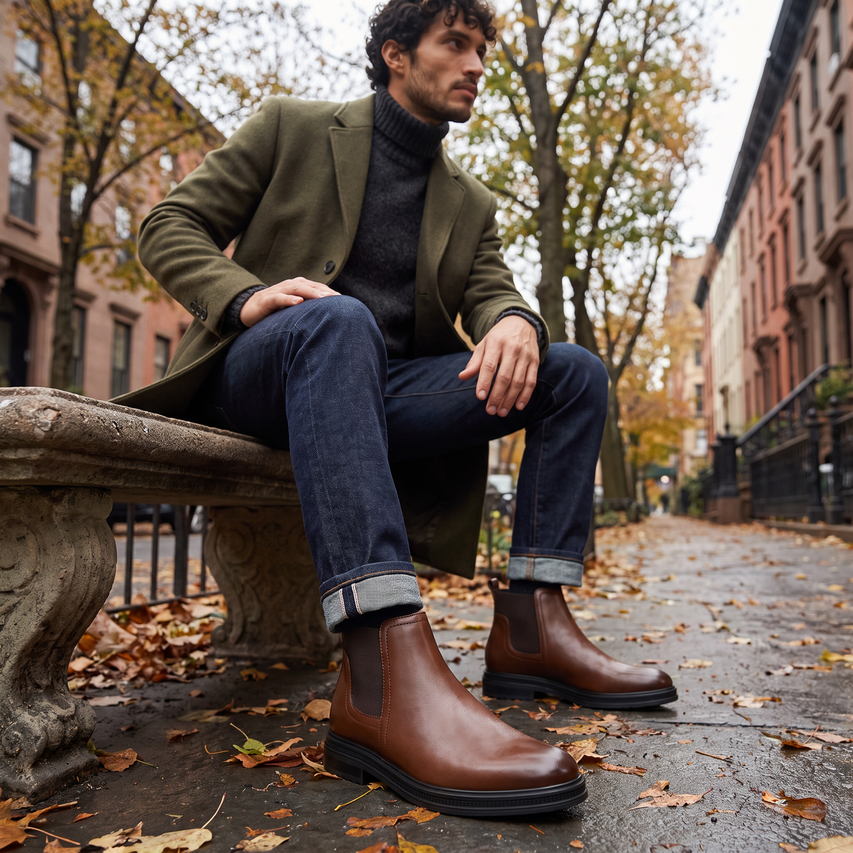 Men's Slip-On Chelsea Ankle Boots