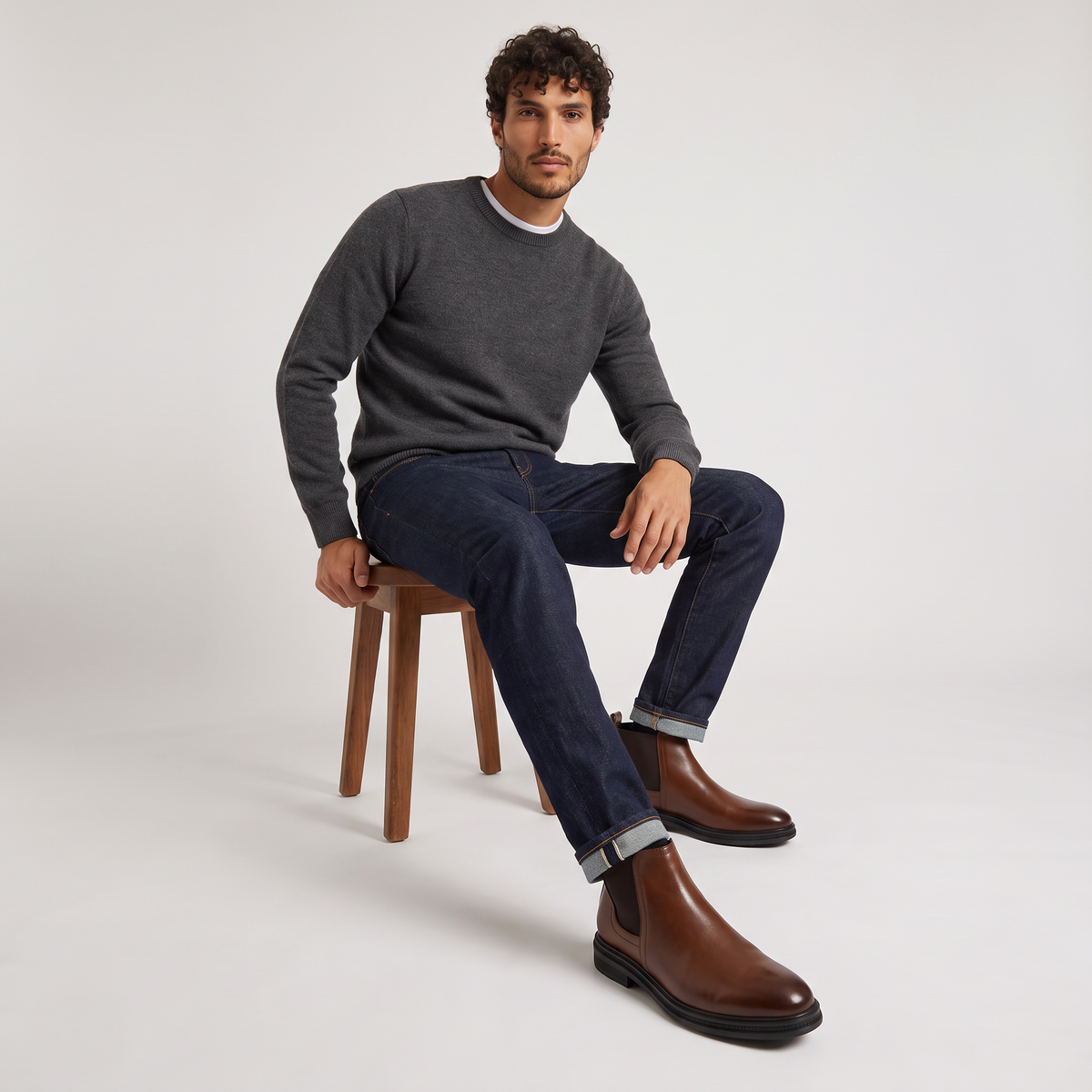 Men's Slip-On Chelsea Ankle Boots