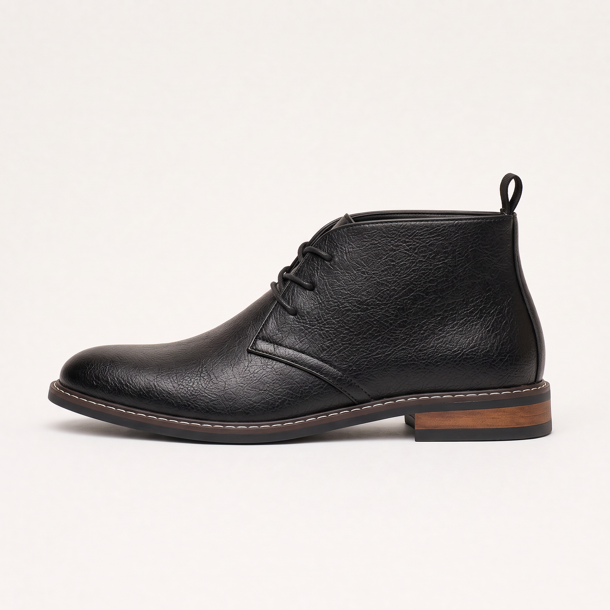 Men's Leather Lace-Up Chukka Boots