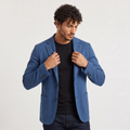Men's Tailored Knit Blazer - Smart Casual Wear