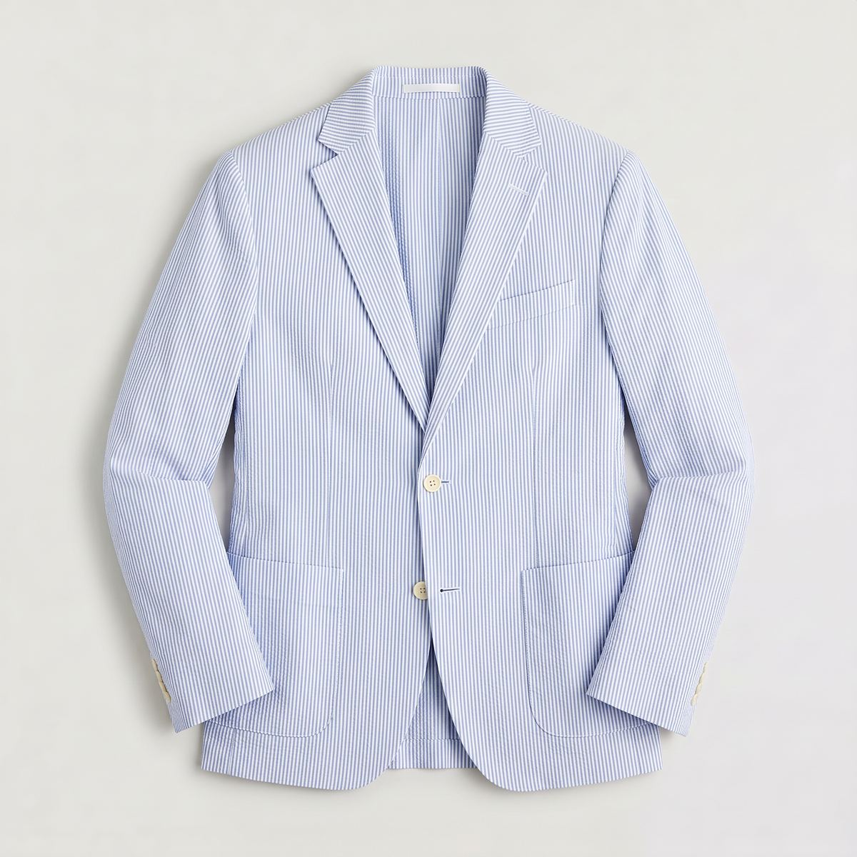 Men's Striped Seersucker Blazer