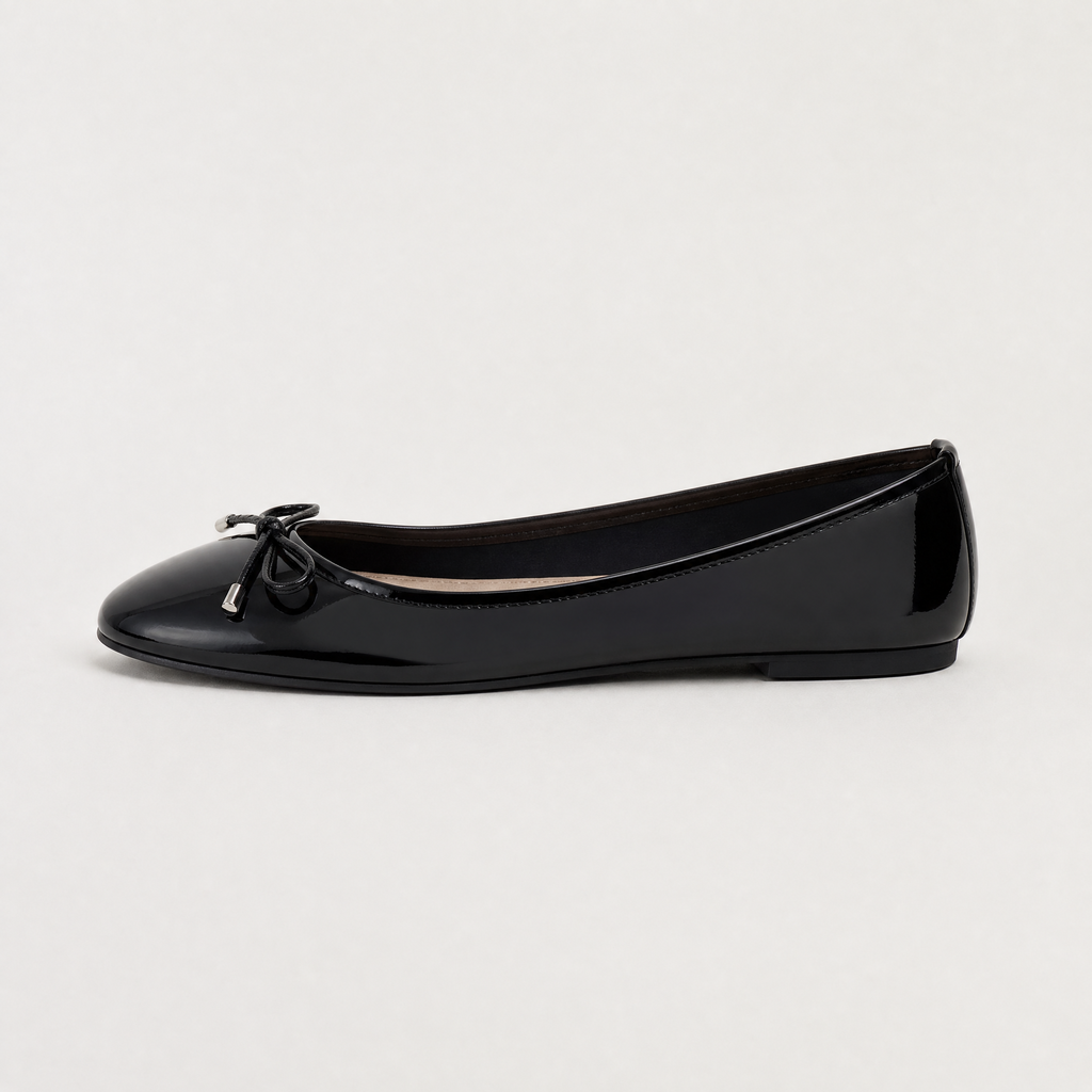 Women's Bow Detail Slip-On Ballerina Shoes