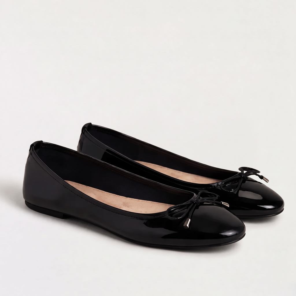 Women's Bow Detail Slip-On Ballerina Shoes