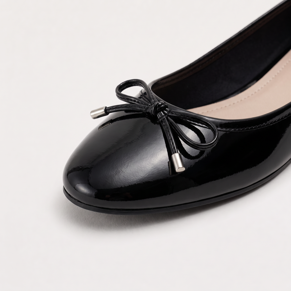 Women's Bow Detail Slip-On Ballerina Shoes