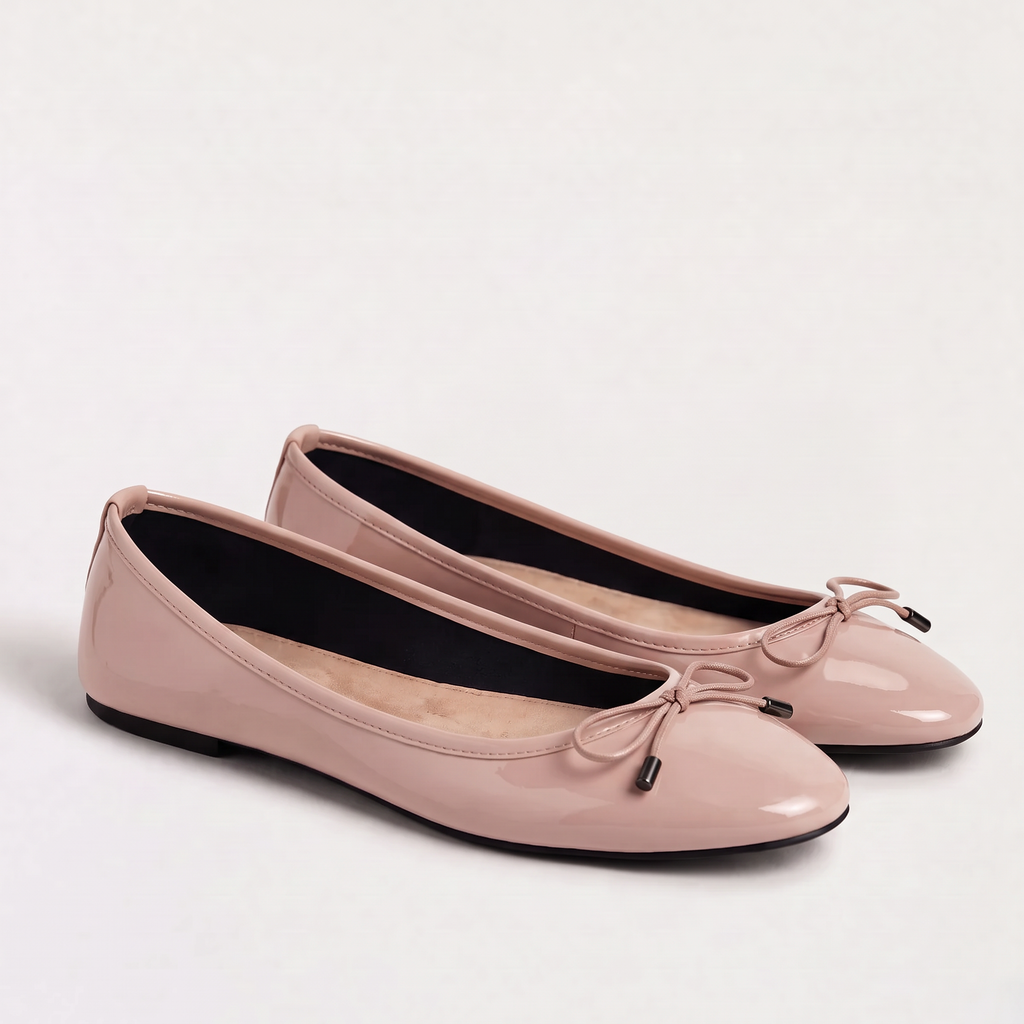 Women's Bow Detail Slip-On Ballerina Shoes