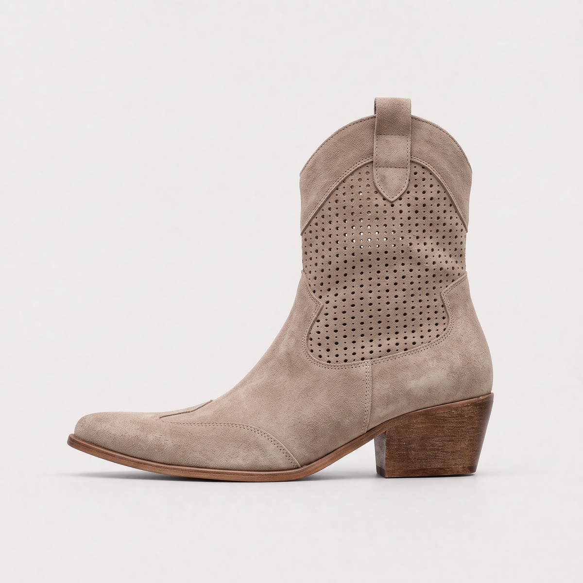 Women's Perforated Western Mid-Calf Boots