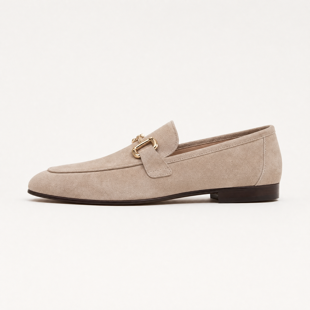 Men's Suede Horsebit Loafers