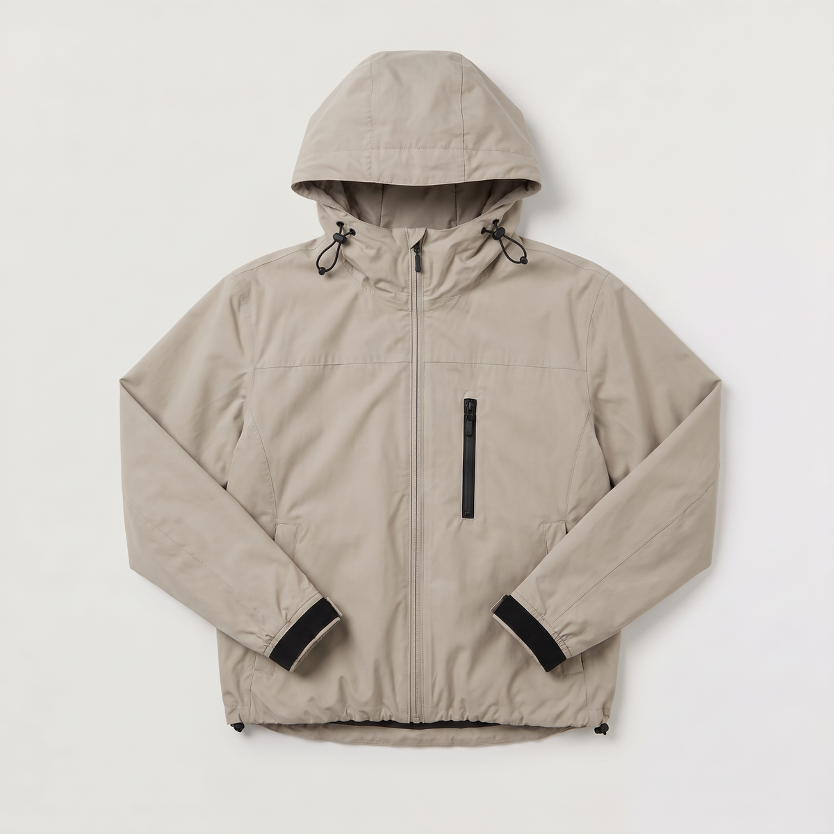 Women's Cropped Hooded Windbreaker Jacket